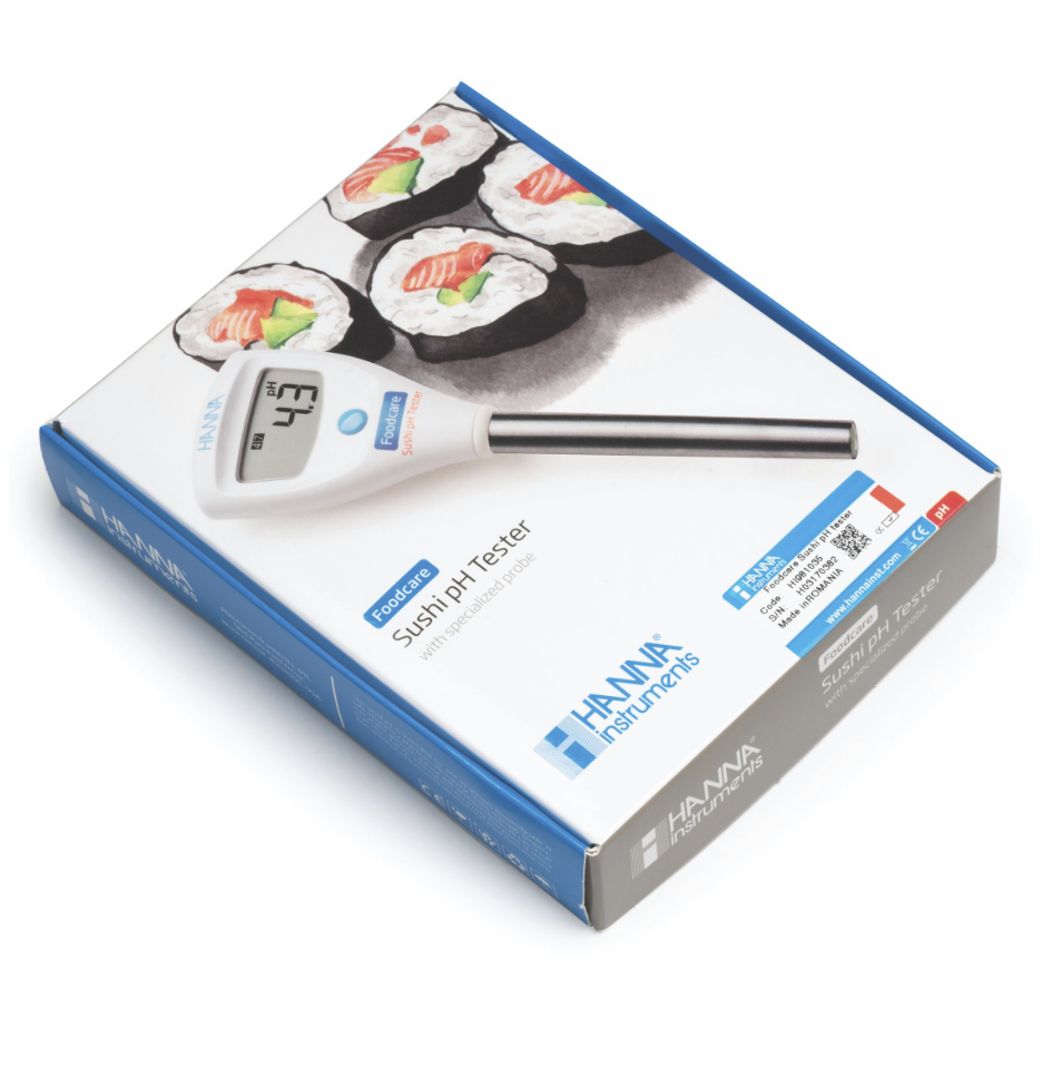 すし飯のpH測定に適したHALO2 寿司用pHテスター HI 9810352