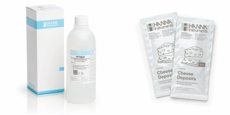 電極洗浄液/チーズの沈着物の除去用 [食品業界] | pH計/ハンナ